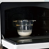 HARIO XRCP-1 Ippeya Heat Resistant Glass, For 0.5 - 1 Cup, Can See Contents in Microwave, Easy Cooking, 10 Minutes, Home Rice, For One, Clear