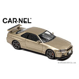 CARNEL 1/43 Nissan Skyline GT-R Mspec Nur (BNR34) 2002 Silica Brass Finished Product