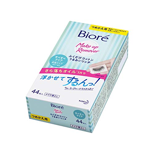 Biore Wiping Cotton Moisturizing Rich Smooth Refill 44 sheets [Set of 3]