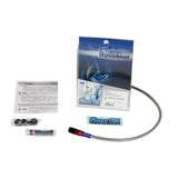 Swage LINE PAR686 Rear BRAKE HOSE KIT ALUMINUM (GOLD/BLUE) Clear Hose Balius-2 (97-06)