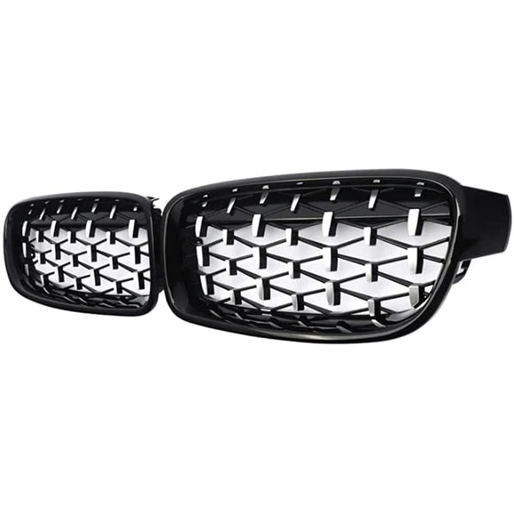 BMW Compatible 3 Series 3 Series F30 F31 Grill Diamond Grill Ful -half Latter half of the Left Refreshing Set Front Grill Grill Cover Custom Parts Accessories
