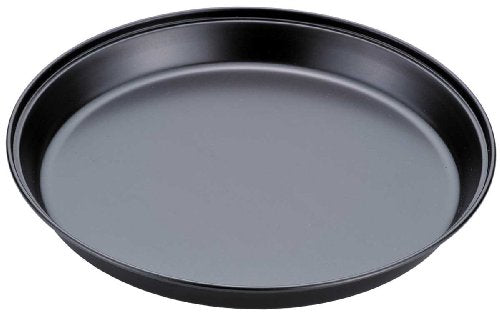 Shimomura Kohan Grill Pan Pizza Grill Tray Made in Japan Fluorinated Round Grill 34161 Easy to Clean Tsubame Sanjo