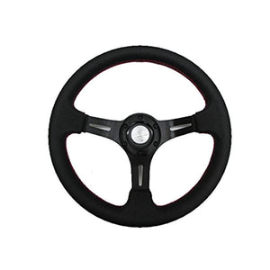 Fortune DSC-60325RE D1 SPEC DEEP60 DEEP CONE STEERING 32.5 Pie Red Stitch