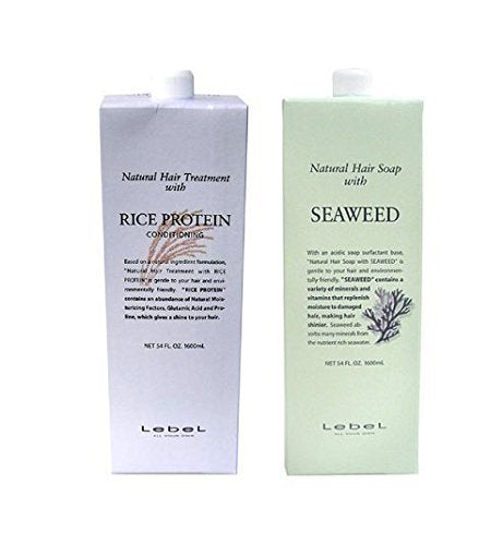 [Standard set] LebeL Natural Hair Soap with SW (Seaweed 1600ml) & Natural Hair Treatment with RP (Rice Protein 1600g)