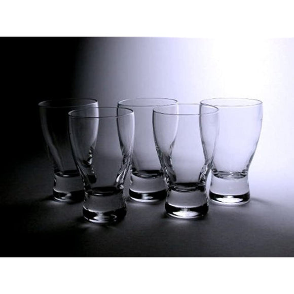 Aderia S-9690 Japanese Sake Glass, 3.4 fl oz (100 ml), New Sakazuki, Set of 5, Dishwasher Safe, Made in Japan