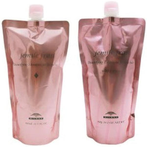 Milbon Gemile Fran Shampoo Diamond D 400ml + Treatment Silky Shiny 400g Refill Set