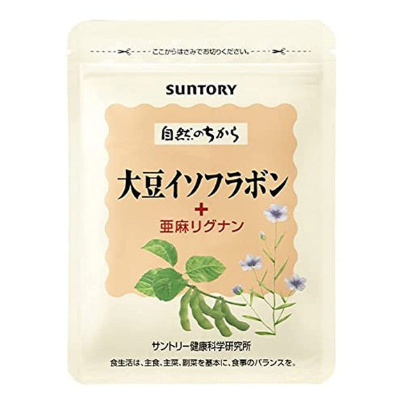 Suntory Soy Isoflavone + Flax Lignan Vitamin E Calcium Supplement Supplement 90 Grains / About 30 Days' Supply