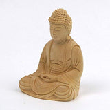 Wood sculpture BUDDHA Shaka Nyoraiza statue 2.0 DIMENSION Hinoki Body ONLY