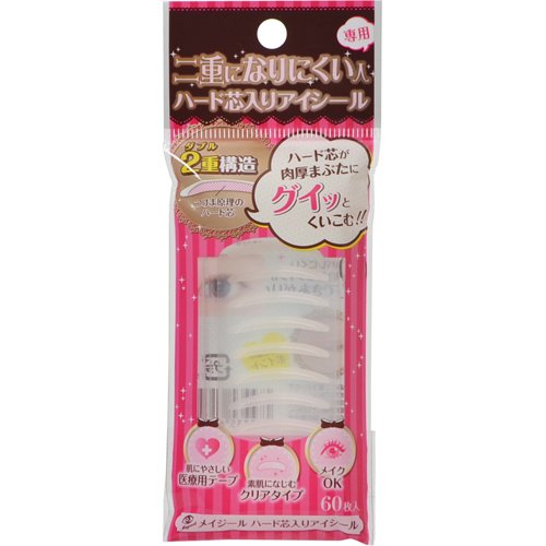 MEIJIL Eye tape with hard core for those who do not get double eyelids 60 pieces