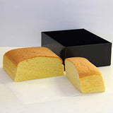 Asai Shoten Original BK Silicone Processed Aluminum Castella Shape, Black