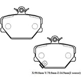 VETTO Premier Low Dust Brake Pad Front Left and right Set MCC SMART Coupe/FORTWO Coupe 0.7 Turbo D8521MPMR