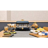 PRISMATE RACLETTE MORE PR-SK010 Includes Fun Recipe Book (Navy (NV))