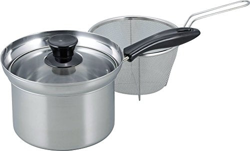 Wahei Freiz One-handed pot 18cm with colander IH compatible stainless steel pot shop masterpiece NR-7731