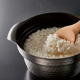 HARIO GIS-200-AZ Rice Pot with Glass Lid, Induction Compatible, Stainless Steel, Rice Cooking