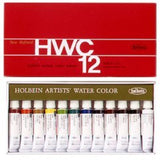 Holbein Watercolor Paint, 12 Colors, Mini Bag (Blue), Medium Set, School Supplies