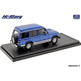 Hi Story HS341BL 1/43 Mitsubishi PAJERO ESTATE WAGON XL (1988) Malaka Blue/Grace Silver Finished Product