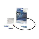 Swage LINE PAFB823 Front Brake Hose Kit, Aluminum (Gold/Blue) Black Smoke Hose, XL883N [IRON 883] (09-13)