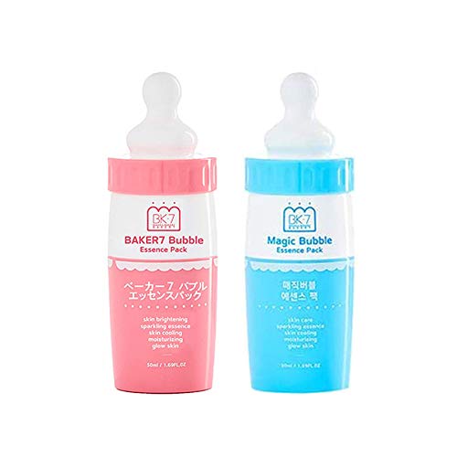 1+1 Magic Bubble Essence Pack [Blue + Pink] [+ Sheet Mask] Carbonated Pack Korean Cosmetics SNS Topic