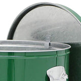 WATANABE METAL INDUSTRY Obucket Rice Stocker, 44.1 lbs (20 kg), Wheels Included, Green RS20G