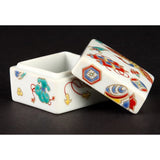 AoSubura, Kyuyaki Pottery Box, Color Picture Pottery Box, Treasure Workout, SAI-04