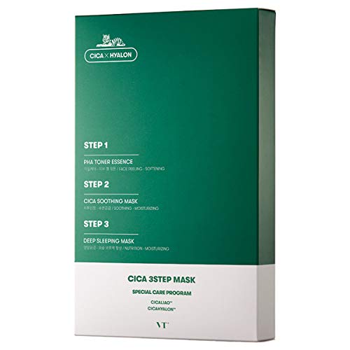 VTCOSMETICS Cica CICA 3 Step Mask (6 pieces) Pore Care Dry Skin Sensitive Skin Skin Care Rough Skin Skin Care