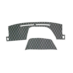 BMS Dashboard Mat Dik Leather Black W-DIA #50 White/toyota Aqua H23/12 ~ NHP10 LDM-T44-DMWWH