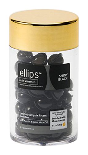 Ellips Treatment Hair Oil Makes Highly Damaged Hair Shiny Moroccan Oil Series #20044 Peach & Citrus Clear Black 50 Pieces