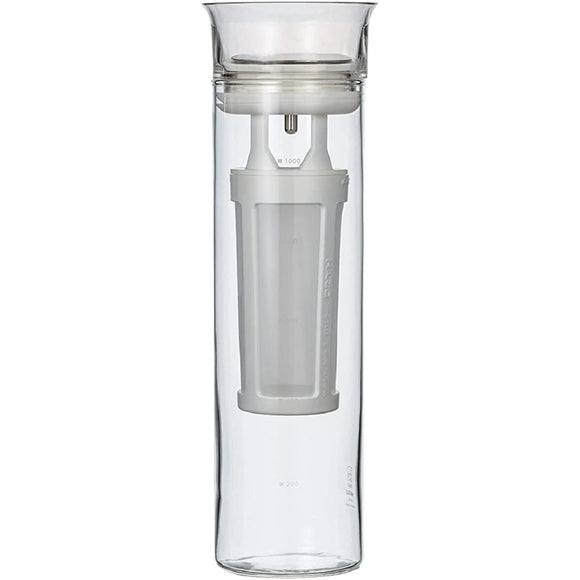 HARIO S-GCBC-90-T Glass Cold Brew Coffee Pitcher, Finished Capacity: 27.1 fl oz (800 ml), White, Transparent, Simple, Iced Coffee
