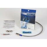 Swage LINE ZXR400/R (91-99) Str611 Rear Brake Hose Kit, Stainless Steel, Clear Hose