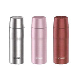 Tiger MJD-A036R Stainless Steel Bottle with Cup (Red) Made in Japan