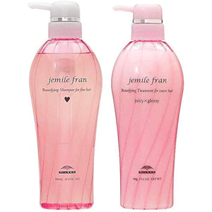 [Set] MILBON Gemile Fran Shampoo Heart + Treatment Juicy Glossy 500mL each bottle set