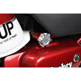 Shift UP (Shift Up) Seat Knob Aluminum Shaving Nobu Maximum Diameter 50mm Black Monkey 125 (Monkey125) 270112-06