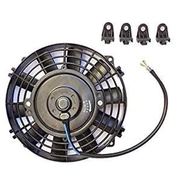 Mind Items 8 INCH UNIVERSAL ELECTRIC FAN THIN PUSH BLOW TYPE 12 V for Car