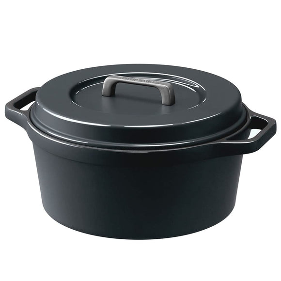 Iris Ohyama MKSN-S24 Pot, 6-in-1 Unit, Waterless Pot, Compatible with IH and Gas Stoves, 9.4 inches (24 cm), COTOCO Will Not Miss Out Texture or Taste, Lightweight, Two-Handled Pot, Easy Care,