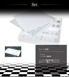 Sialinx Brand SIA122 Luxury Crystal Glass Chess Exquisite 9.8 x 9.8 inches (25 x 25 cm), Fashionable, For Competitions, 2 People, Checkmate, Pawn, Queen, Night, King, and Friends