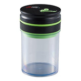 Apide Vacuum Storage Container, Black, 0.3 gal (1.0 L): 4.5 x 4.5 x 8.9 inches (11.5 x 11.5 x 22.5 cm), 1.8 L: 4.5 x 4.5 x 13.8 inches (11.5 x