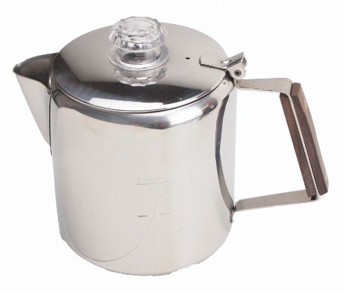 Captain Stag M-1224M-1225UW-3531 Coffee Pot Percolator, 18-8 Stainless Steel