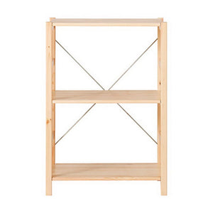 MUJI 61182407 Pine Wood Shelf Unit, Small, (W x D x H): 22.8 x 10.2 x 32.7 inches (58 x 26 x 83 cm)