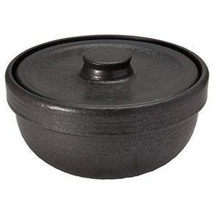 Hasezono Anhydrous cooking Earthenware pot Rice pot Multi-cook Otoko kitchen Black Made in Japan NAZ-01