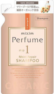 Mixim Perfume Moist Repair Shampoo Refill "Natural Hair Care with Organic Flower Oil Raw Materials" 350mL