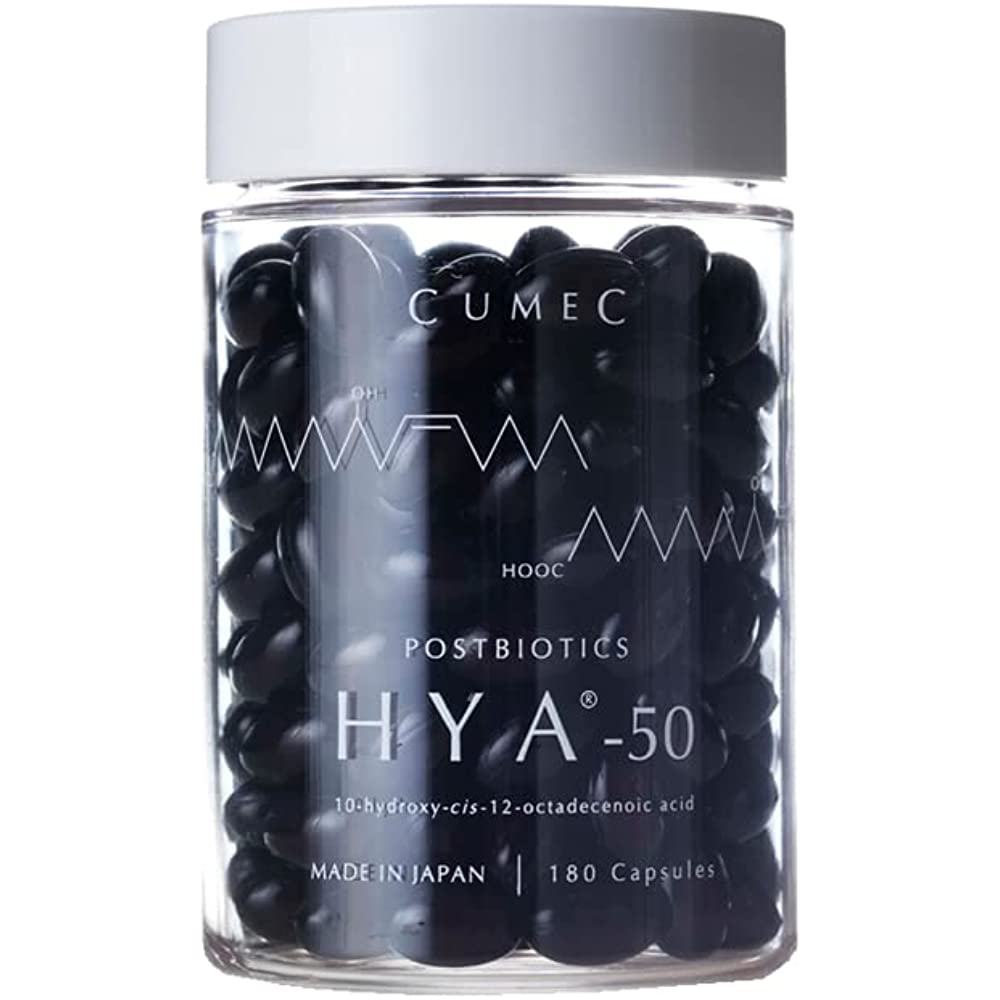 CUMEC Inner Beauty Supplement [HYA-50] Premium Bottle 180 Tablets /  Contains Postbiotics Ingredients