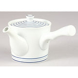 Hasami White Porcelain vortex SS Medium Teapot B03 - 73549