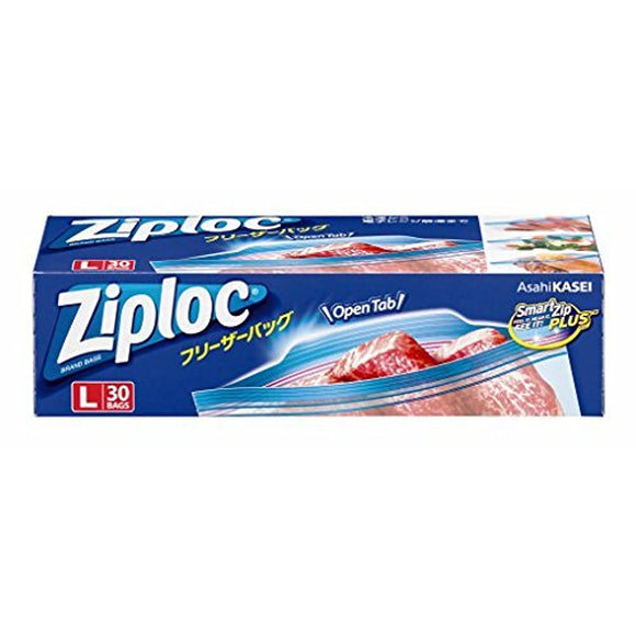 Zip lock freezer bag L 30 pieces x 10 pieces