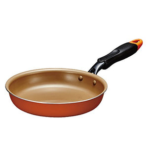 Ever Cook Frying Pan 20cm Gas Fire Only Lightweight 380g Orange 1 Year Warranty Doshisha