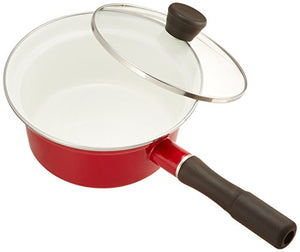 Hepingflies One-handed pan Boiled boiled soup Colletti 16cm Enamel IH compatible CR-7757