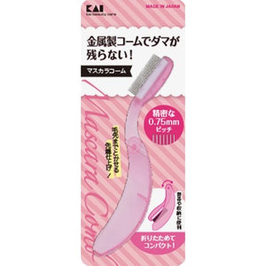 Kaijirushi Mascara Comb (Metal Type) Pink KQ3038