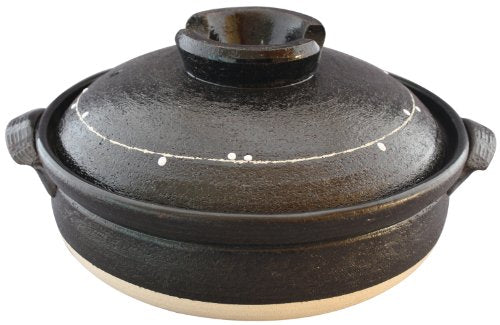 Banko ware clay pot No. 9 (28 cm) for 4-5 people Ichiroku Kakiotoshi 32-123