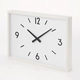 Muji 82928501/MJ-WCJS1 Station Clock, White, Width 12.4 x Depth 1.7 x Height 8.9 inches (315 x 43 x 225 mm)