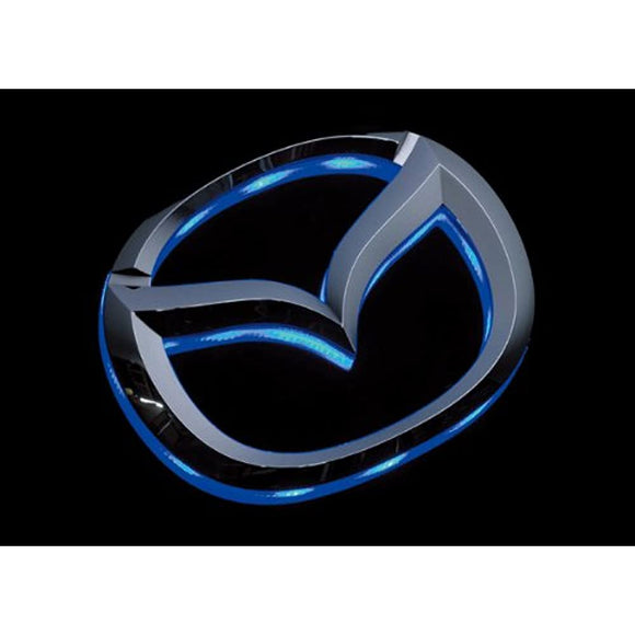 Valenti LED Ornament Base Mazda Emblem Blue Lob-MZ62B