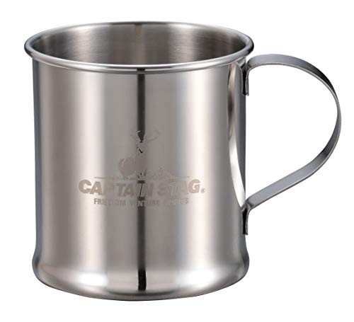 Captain Stag UH-2014 Outdoor Cup, Mug, Cup, Tumbler, 11.2 fl oz (310 ml), Stainless Steel